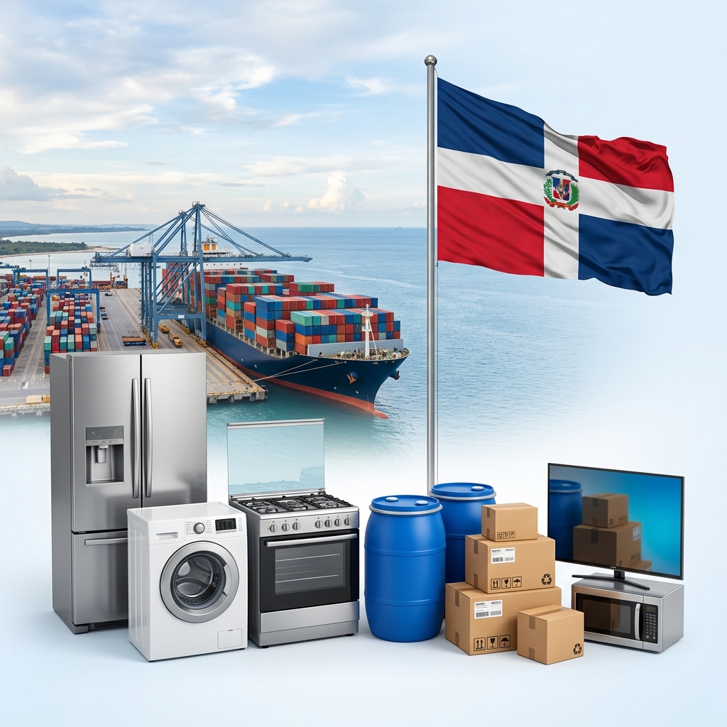 Envíos a República Dominicana - barco, electrodomésticos, tanques y cajas